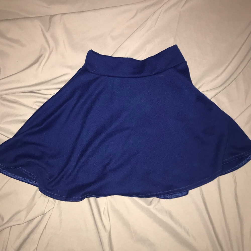 Royal blue skater skirt